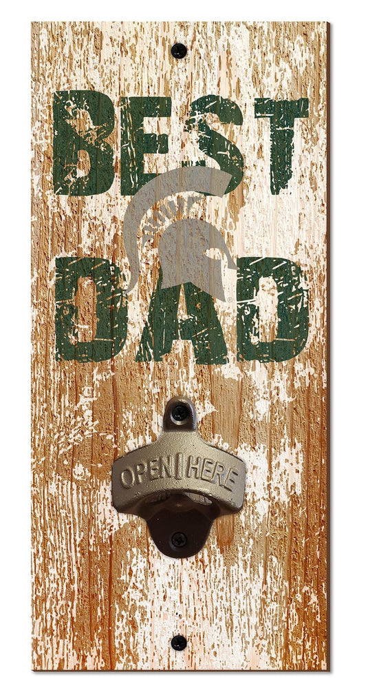 Fan Creations Home Decor Michigan State  Best Dad Bottle Opener