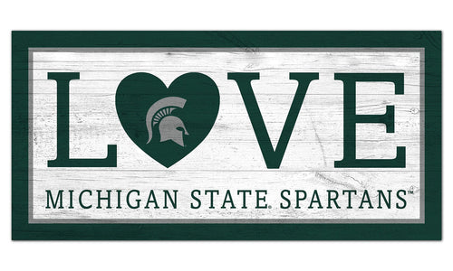 Fan Creations 6x12 Sign Michigan State Love 6x12 Sign