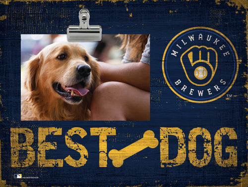 Fan Creations Desktop Stand Milwaukee Brewers Best Dog Clip Frame