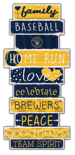 Fan Creations Wall Decor Milwaukee Brewers Celebration Stack 24