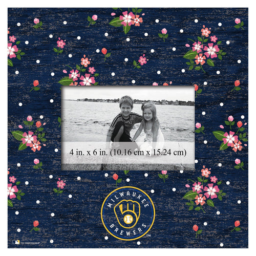 Fan Creations 10x10 Frame Milwaukee Brewers Floral 10x10 Frame