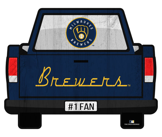 Fan Creations Home Decor Milwaukee Brewers Slogan Truck Back Vintage 12in