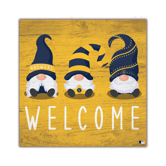 Fan Creations Home Decor Milwaukee Brewers   Welcome Gnomes
