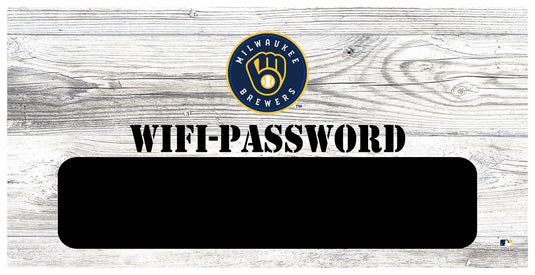 Fan Creations 6x12 Horizontal Milwaukee Brewers Wifi Password 6x12 Sign