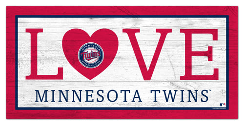 Fan Creations 6x12 Sign Minnesota Twins Love 6x12 Sign