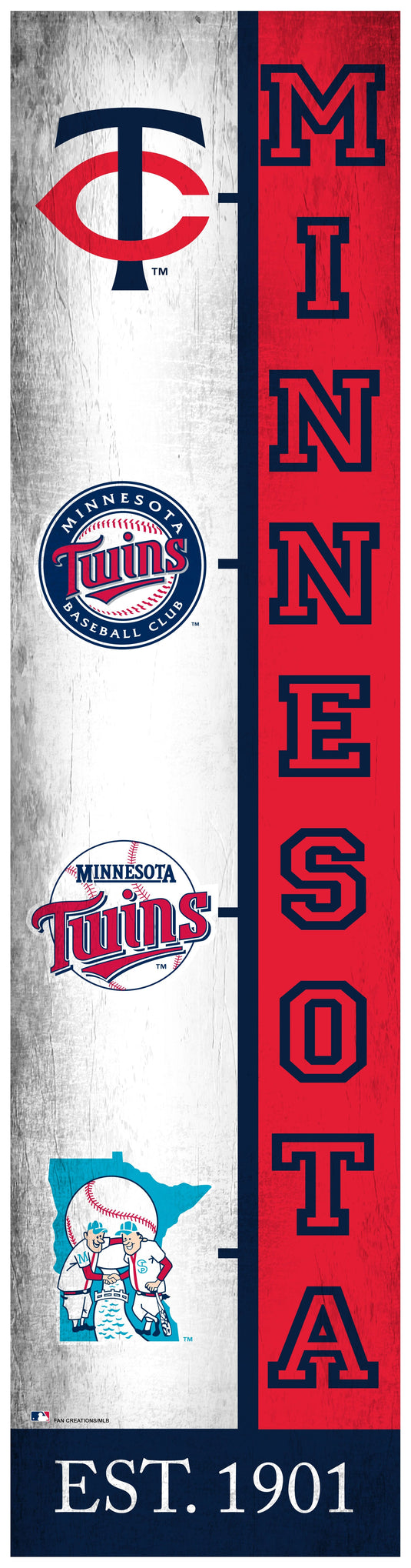 Fan Creations Minnesota Twins Cracked Color 24-in Barrel Top at