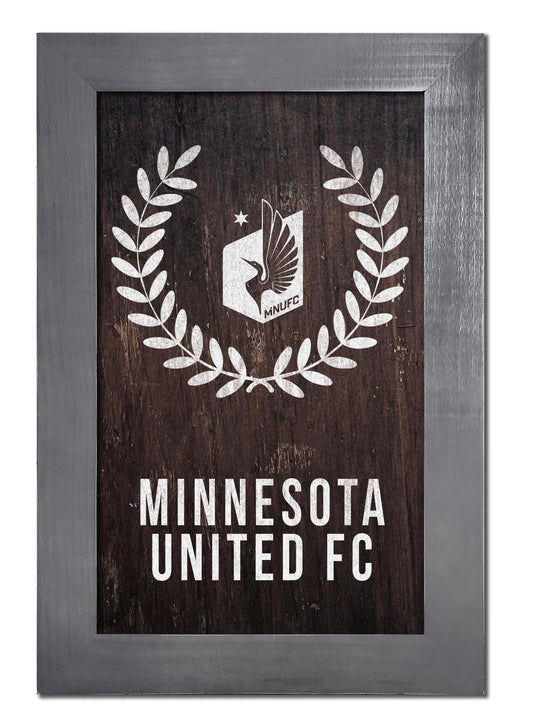 Fan Creations Home Decor Minnesota United FC   Laurel Wreath 11x19