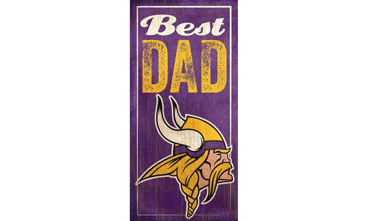 Fan Creations Wall Decor Minnesota Vikings Best Dad Sign