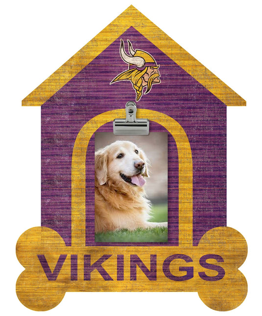 Fan Creations Clip Frame Minnesota Vikings Dog Bone House Clip Frame