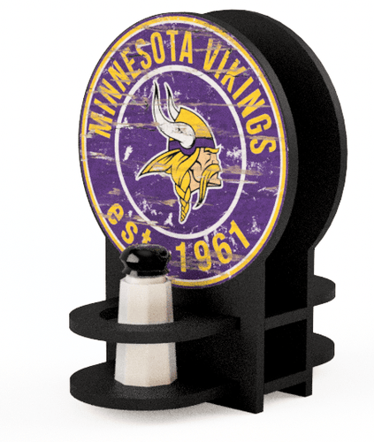Fan Creations Decor Furniture Minnesota Vikings Team Circle Napkin Holder