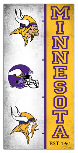 Fan Creations Home Decor Minnesota Vikings Team Logo Progression 6x12