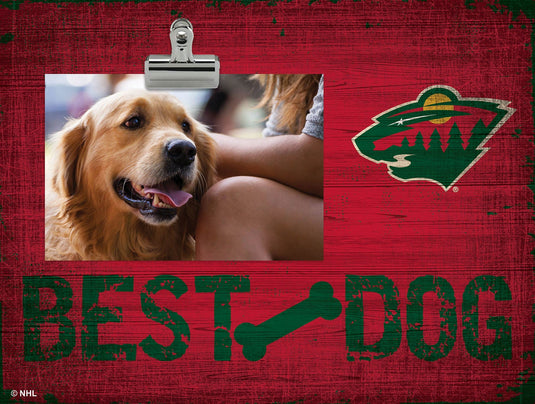 Fan Creations Desktop Stand Minnesota Wild Best Dog Clip Frame