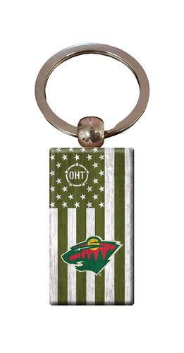Fan Creations Home Decor Minnesota Wild  OHT Flag Keychain