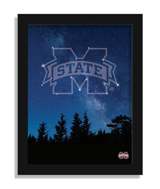 Fan Creations Home Decor Mississippi State in The Stars 12x16