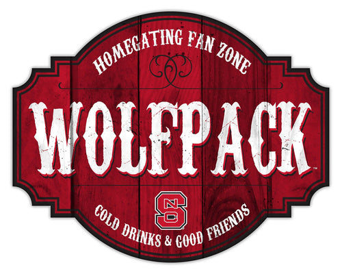 Fan Creations Home Decor NC State Homegating Tavern 12in Sign