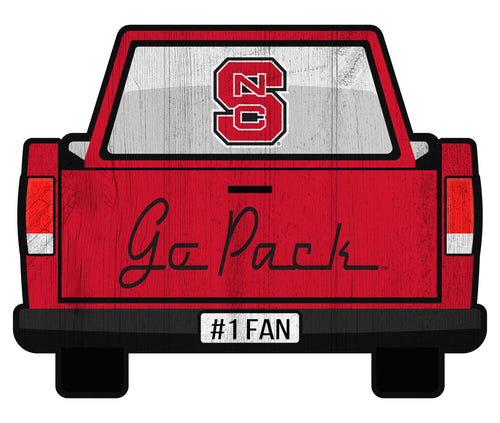 Fan Creations Home Decor NC State Slogan Truck Back Vintage 12in