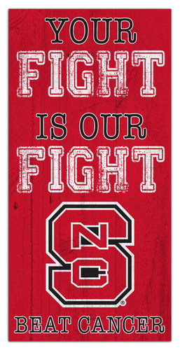 Fan Creations Home Decor NC State Your Fight Is Our Fight 6x12