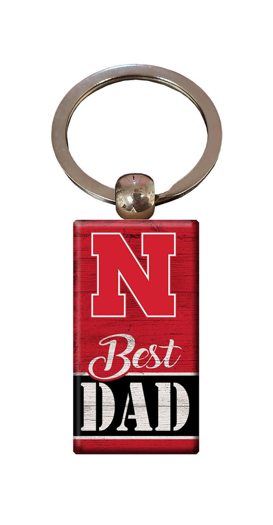 Fan Creations Home Decor Nebraska  Best Dad Keychain