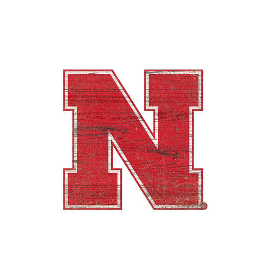 Fan Creations 24" Signs Nebraska Distressed Logo Cutout Sign