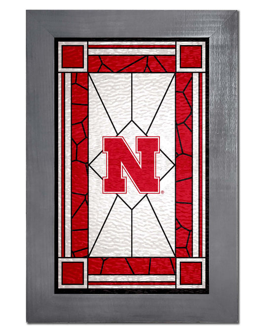 Fan Creations Home Decor Nebraska   Stained Glass 11x19