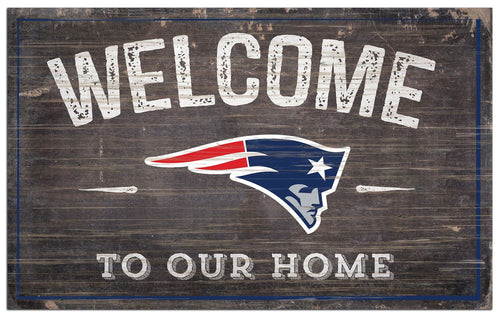Fan Creations Home Decor New England Patriots  11x19in Welcome Sign