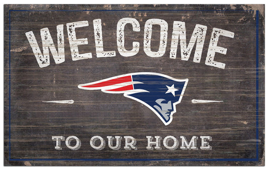 Fan Creations Home Decor New England Patriots  11x19in Welcome Sign