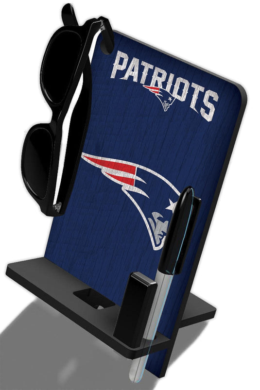 Fan Creations Wall Decor New England Patriots 4 In 1 Desktop Phone Stand