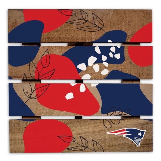 Fan Creations Gameday Food New England Patriots Abstract Floral Trivet Hot Plate