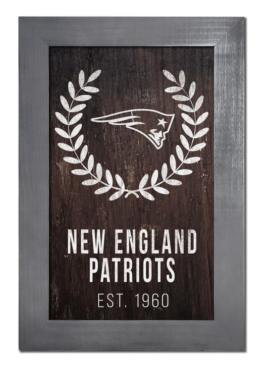 Fan Creations Home Decor New England Patriots   Laurel Wreath 11x19