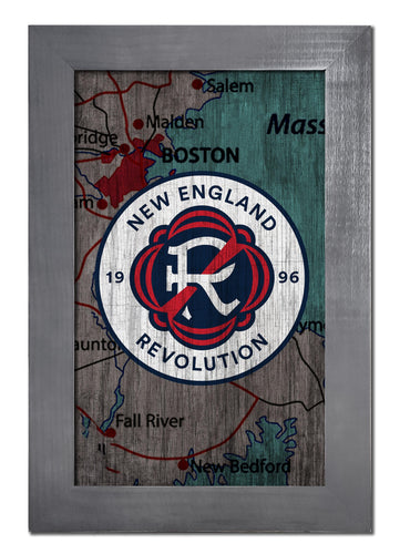 Fan Creations Home Decor New England Revolution   City Map 11x19