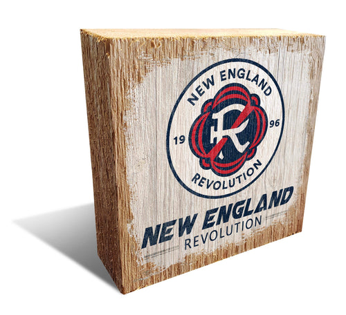 Fan Creations Desktop Stand New England Revolution Team Logo Block