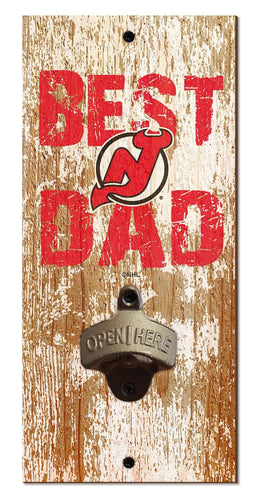 Fan Creations Home Decor New Jersey Devils  Best Dad Bottle Opener