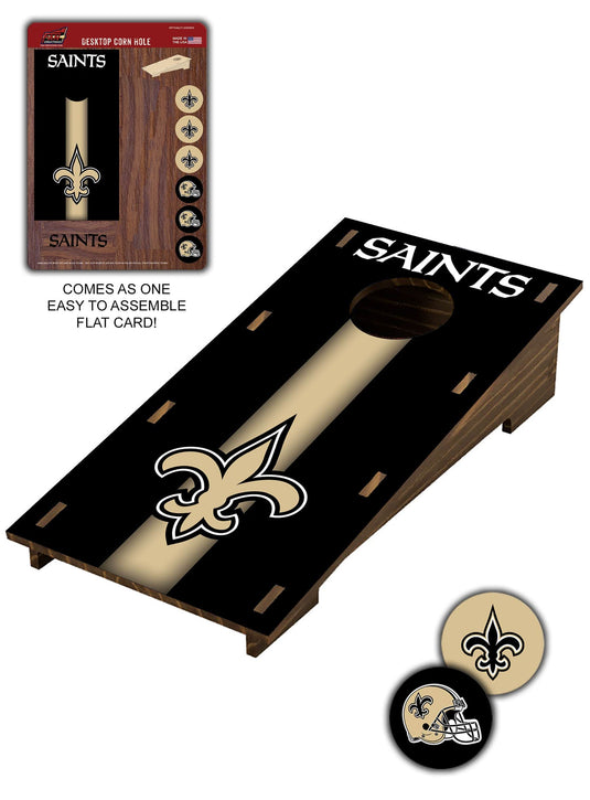Fan Creations Desktop Stand New Orleans Saints Desktop Cornhole