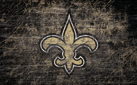 Fan Creations Home Decor New Orleans Saints  Distressed Team Tray With Team Colors