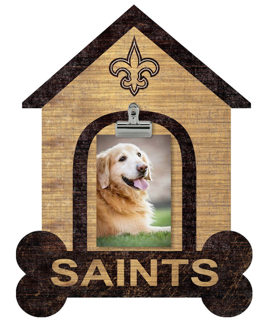 Fan Creations Clip Frame New Orleans Saints Dog Bone House Clip Frame