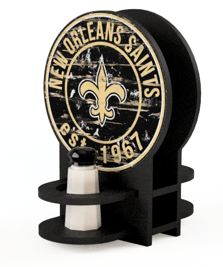 Fan Creations Decor Furniture New Orleans Saints Team Circle Napkin Holder