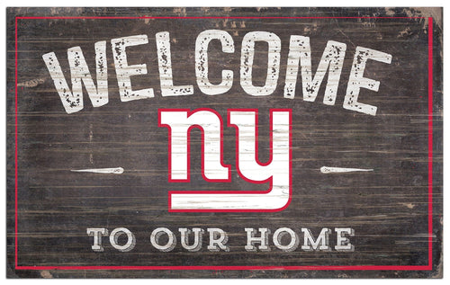 Fan Creations Home Decor New York Giants  11x19in Welcome Sign