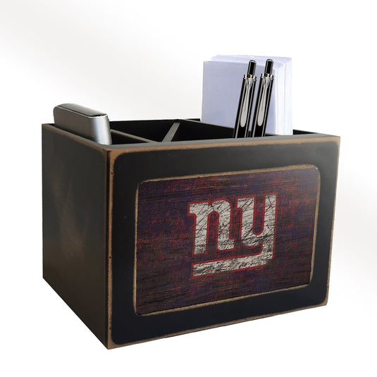 Fan Creations Desktop Stand New York Giants Distressed Desktop Organizer With Team Color