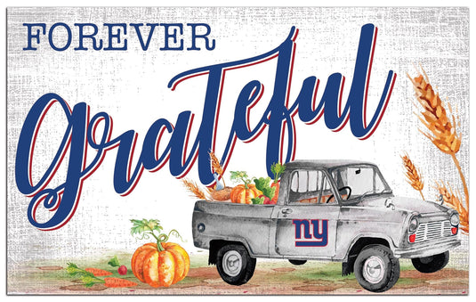 Fan Creations Holiday Home Decor New York Giants Forever Grateful 11x19
