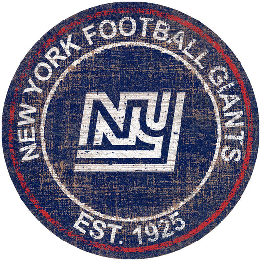 Fan Creations Home Decor New York Giants Heritage Logo Round