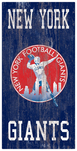 Fan Creations Home Decor New York Giants Heritage Logo W/ Team Name 6x12