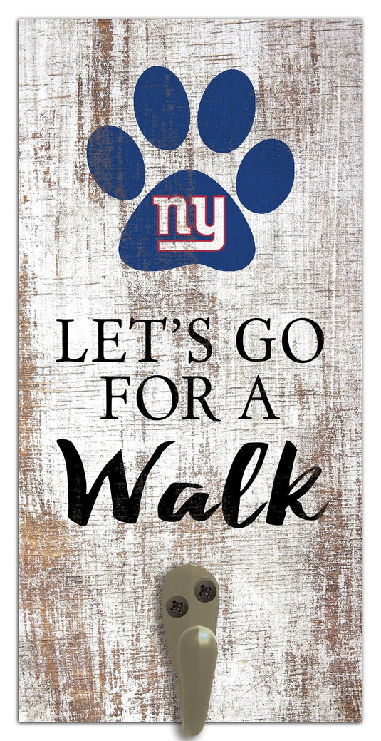 Fan Creations 6x12 Sign New York Giants Leash Holder 6x12 Sign