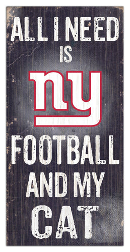Fan Creations 6x12 Sign New York Giants My Cat 6x12 Sign