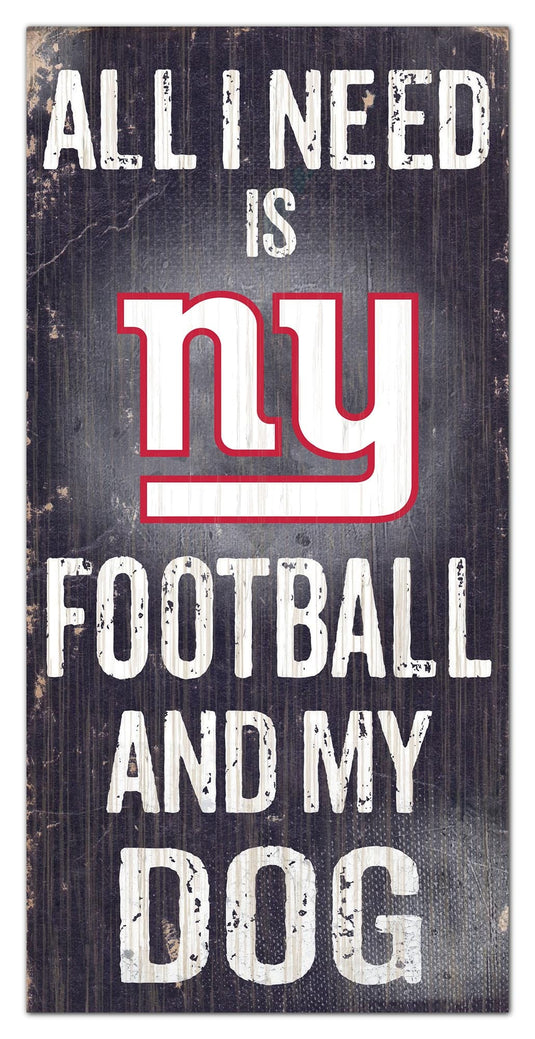Fan Creations 6x12 Sign New York Giants My Dog 6x12 Sign