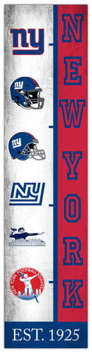 Fan Creations Home Decor New York Giants Team Logo Progression 6x24