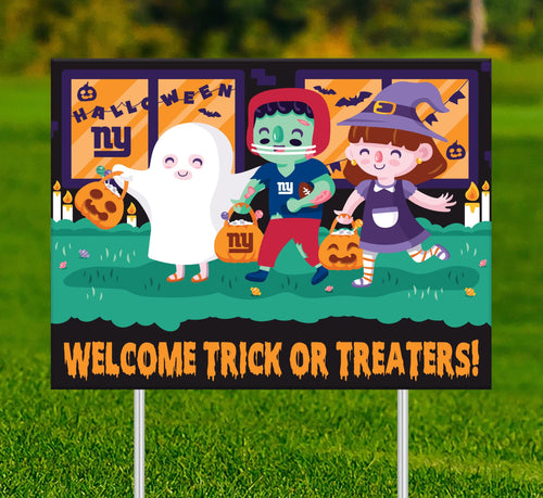 Fan Creations Yard Sign New York Giants Welcome Trick or Treaters Yard Sign