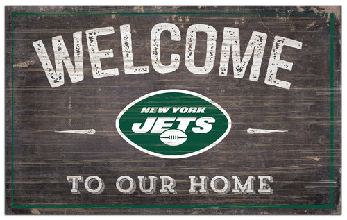 Fan Creations Home Decor New York Jets  11x19in Welcome Sign