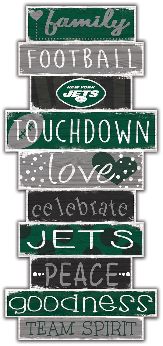 Fan Creations Wall Decor New York Jets Celebration Stack 24" Sign