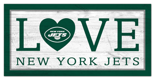 Fan Creations 6x12 Sign New York Jets Love 6x12 Sign