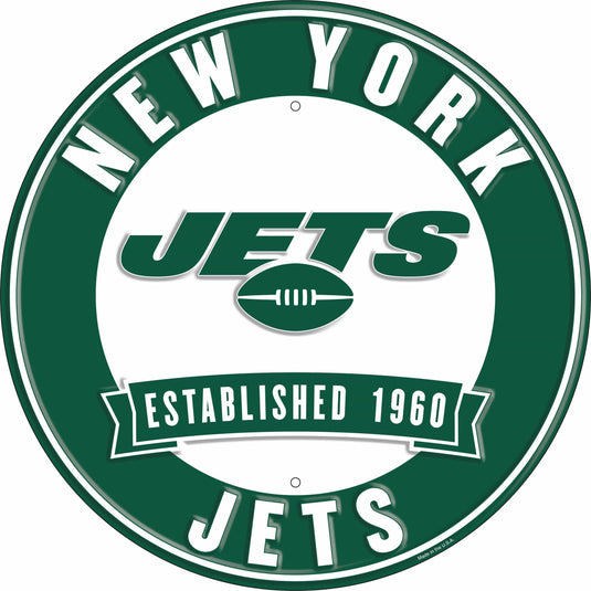 Fan Creations Wall Decor New York Jets Metal Established Date Circle